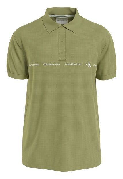 Polo Con Repetición De Logotipo Calvin Klein