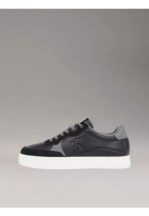 Tenis Negro De Cuero Calvin Klein