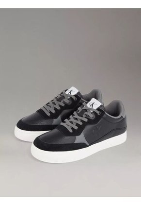 Tenis Negro De Cuero Calvin Klein
