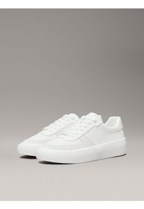 Tenis Blanco Con Logo Calvin Klein