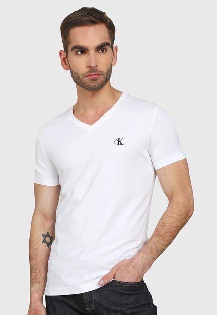 Camiseta Blanco-Negro Calvin Klein