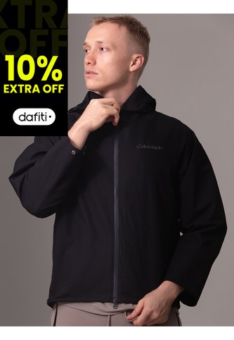 Chaqueta Negra Sport Essentials Con Capota Calvin Klein Calvin Klein