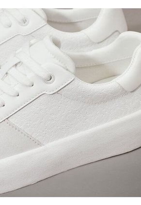 Tenis Blanco Con Logo Calvin Klein