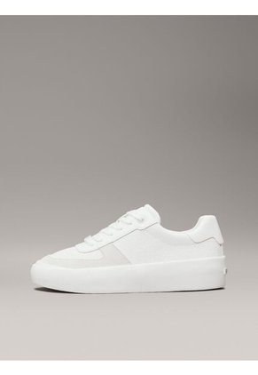 Tenis Blanco Con Logo Calvin Klein