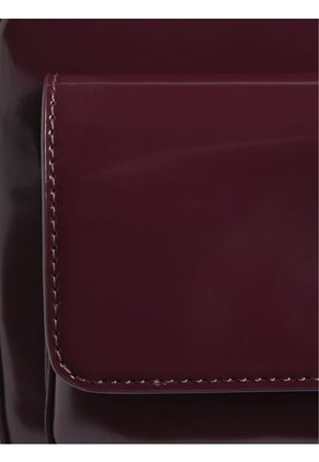 Bolso Rojo Re-lock Con Acabado Brillante Calvin Klein