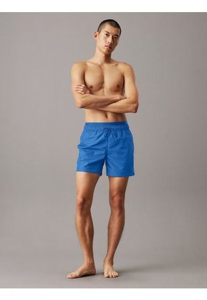 Traje Azul De Baño Corto Con Cinturilla Doble - CK Meta Legacy Calvin Klein
