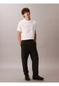 Jogger Negro En Tejido Terry Premium Con Monograma Bordado Calvin Klein de Calvin Klein