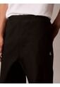 Jogger Negro En Tejido Terry Premium Con Monograma Bordado Calvin Klein de Calvin Klein