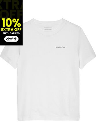 Camiseta Blanca Infantil Calvin Klein Calvin Klein