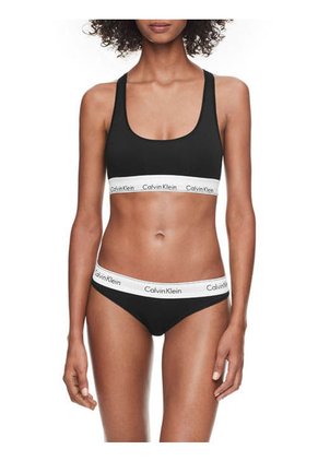 Bralette Negro Algodón Negro Calvin Klein