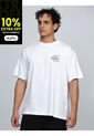 Camiseta Blanca Con Gráfico De Monograma Calvin Klein Calvin Klein de Calvin Klein