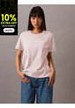 Camiseta Beige Con Logo Calvin Klein de Calvin Klein