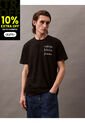 Camiseta Negra Classic Crewneck Calvin Klein de Calvin Klein