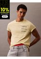 Camiseta Amarilla Classic Crewneck Calvin Klein de Calvin Klein