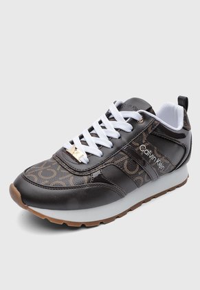 Tenis Lifestyle Calvin Klein Carlla 3 Marrón
