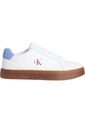 Tenis Blanco Classic De Corte Bajo En Cuero Calvin Klein de Calvin Klein