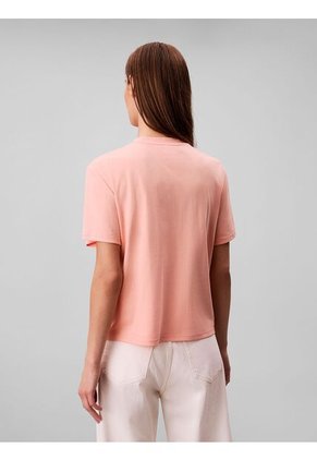 Camiseta Rosada Emblemática De Logo Calvin Klein