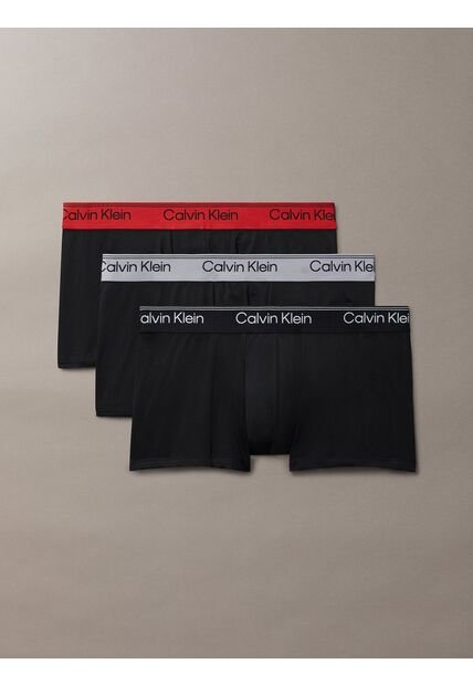 Pack Negro De 3 Bóxers De Talle Bajo - Microfibre Stretch Calvin Klein