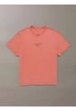 Camiseta Naranja Acid Wash Graphic Crewneck Calvin Klein de Calvin Klein