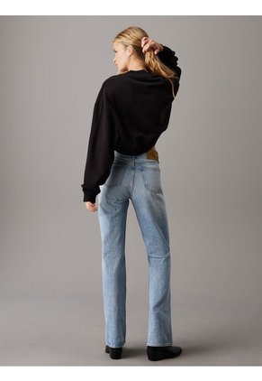 Saco Negro Cropped Con Cuello En V Calvin Klein