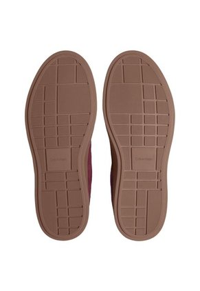 Tenis Rojo De Ante De Perfil Bajo Calvin Klein