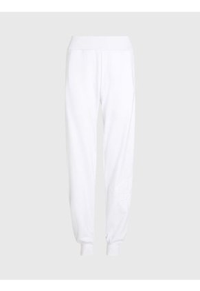 Pantalón Blanco Blanco Blanco De Chándal Holgado Con Monograma Calvin Klein
