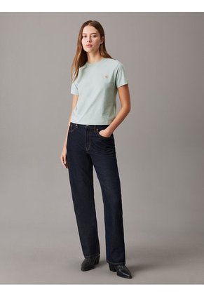 Camiseta Multicolor Con Monograma E Insignia Calvin Klein