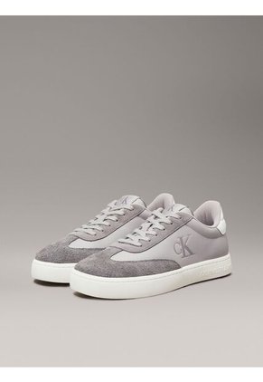 Tenis Gris Classic De Cuero Calvin Klein