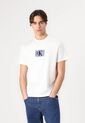 Camiseta Blanca Sport Con Mini Monograma Calvin Klein de Calvin Klein