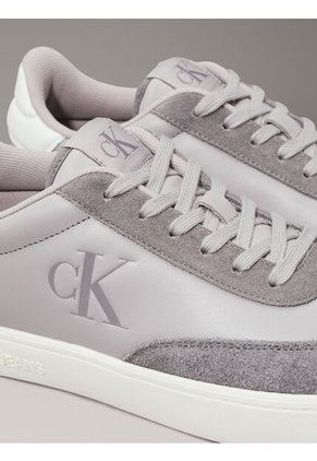 Tenis Gris Classic De Cuero Calvin Klein