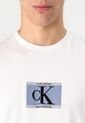 Camiseta Blanca Sport Con Mini Monograma Calvin Klein de Calvin Klein