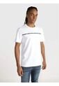 Camiseta Blanca Manga Corta Con Logo Tape Calvin Klein de Calvin Klein