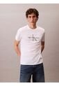 Camiseta Blanca Con Monograma Calvin Klein de Calvin Klein