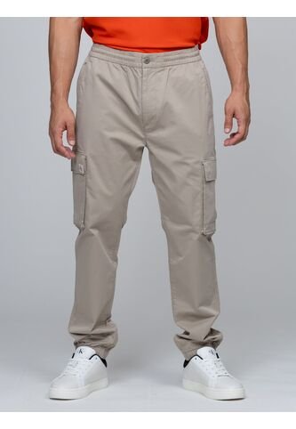 Pantalón Beige Cargo Skinny De Sarga Elástica Calvin Klein Calvin Klein