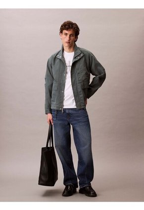 Camiseta Blanca Con Monograma Calvin Klein