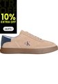 Tenis Beige De Ante De Perfil Bajo Calvin Klein de Calvin Klein