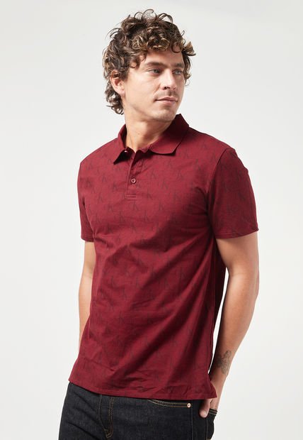 Polo Vinotinto Calvin Klein