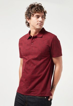 Polo Vinotinto Calvin Klein