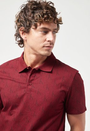 Polo Vinotinto Calvin Klein