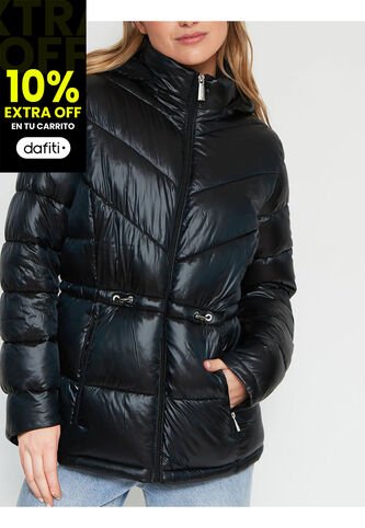 Rompeviento Negro Plegable Con Capota Calvin Klein Calvin Klein