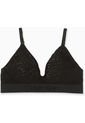 Bralette Negro Triángular Con Broche Delantero Calvin Klein de Calvin Klein