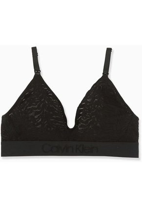 Bralette Negro Triángular Con Broche Delantero Calvin Klein