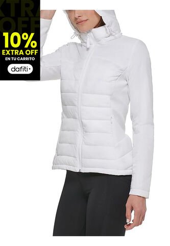 Chaqueta Blanca Ligera De Técnica Mixta Calvin Klein Calvin Klein