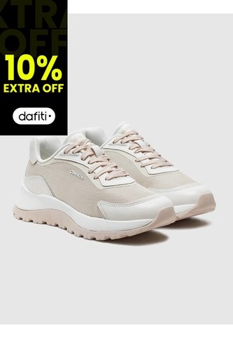Tenis Gris Runner Lace Up Mesh Calvin Klein Calvin Klein
