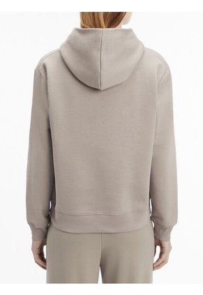 Saco Gris De Felpa Con Nano Logo Calvin Klein