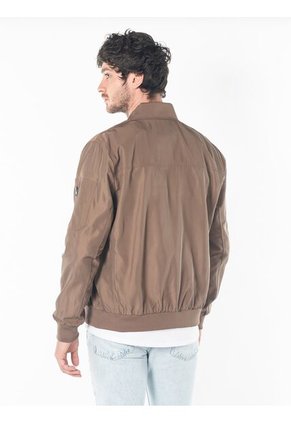 Chaqueta Café Con Cremallera Para Hombre Calvin Klein