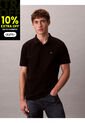 Polo Negro Clásico De Piqué De Algodón Calvin Klein de Calvin Klein
