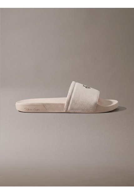 Sandalias Blanco De Tela Calvin Klein