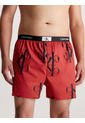 Bóxer Rojo De Algodón Con Estampado Calvin Klein de Calvin Klein