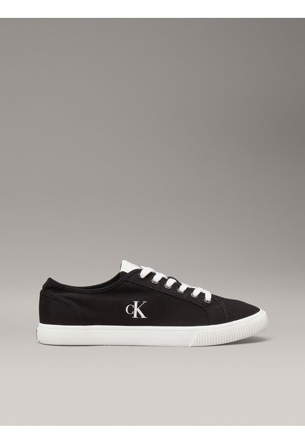 Tenis Negro Bajos De Lona Calvin Klein